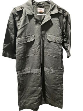 Women's Denim & Supply Ralph Lauren Olive Utility Jumpsuit Romper Size L